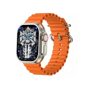 ساعت هوشمند HK10 هاینوتکو با بند نارنجی رنگ