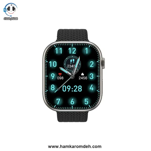 ساعت هوشمند HK9 هاینوتکو با بند مشکی رنگ