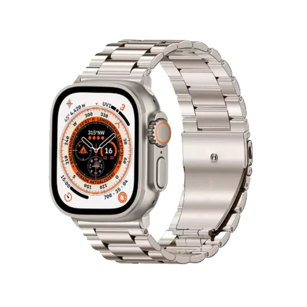 ساعت هوشمند T94 هاینوتکو صفحه مربعی با بند فلزی نقره ای رنگ