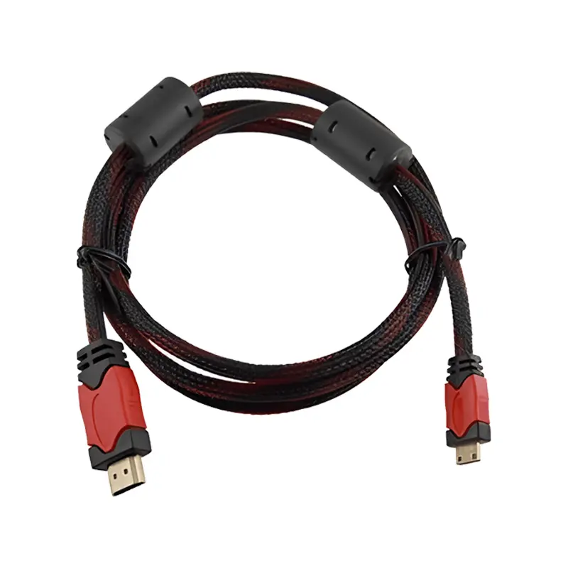 کابل HDMI ایکس پی 1.5 متری مشکی سر سوکت قرمز